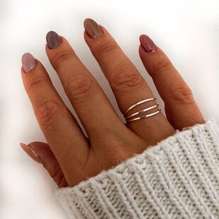 Triple Layer ring - 925 zilver