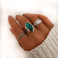Boho ring Aya - 925 zilver