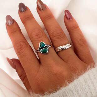 Turquoise ring Ryla - 925 zilver