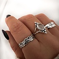 Boho ring Twirlia - 925 zilver