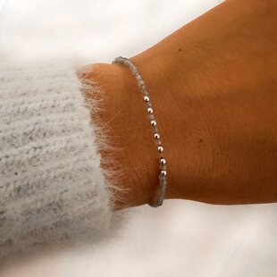 Armbandje Vira Labradorite - 925 zilver