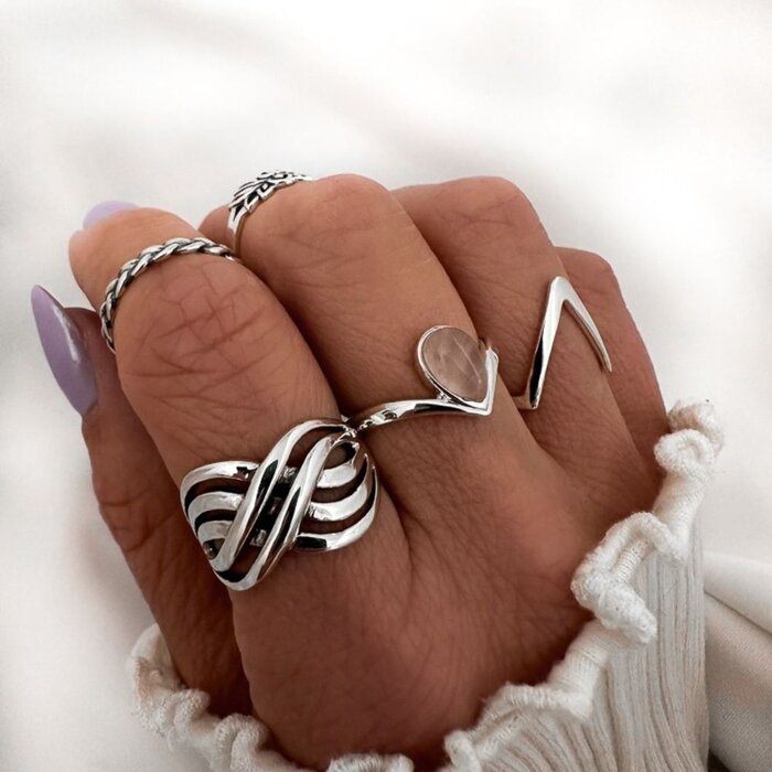 Weave ring - 925 zilver