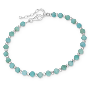 Armband Aura Amazoniet - 925 zilver