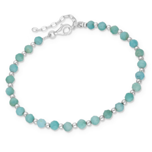 Armband Aura Amazoniet - 925 zilver