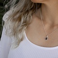 Ketting labradorite teardrop - 925 zilver