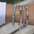 Armband Aura Amazoniet - 925 zilver