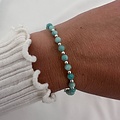 Armband Aura Amazoniet - 925 zilver