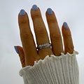 Boho spin ring Weave - 925 zilver
