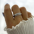 Boho spin ring Weave - 925 zilver