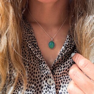 Ketting  Boho Turquoise - 925 zilver