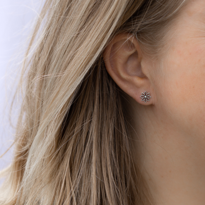 Oorknopjes Flora - 925 zilver