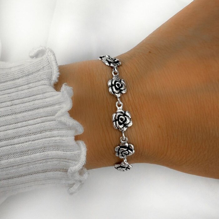 Boho Blossom armband - 925 zilver