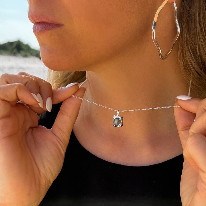 Labradorite ketting Ziva - 925 zilver
