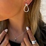 Labradorite Drop oorbellen - 925 zilver