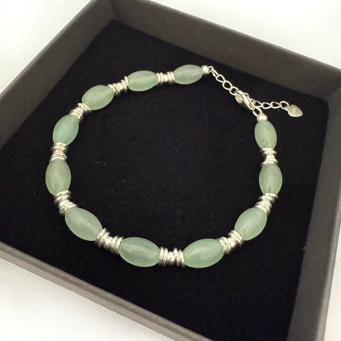 Juna Aventurine armband – 925 zilver