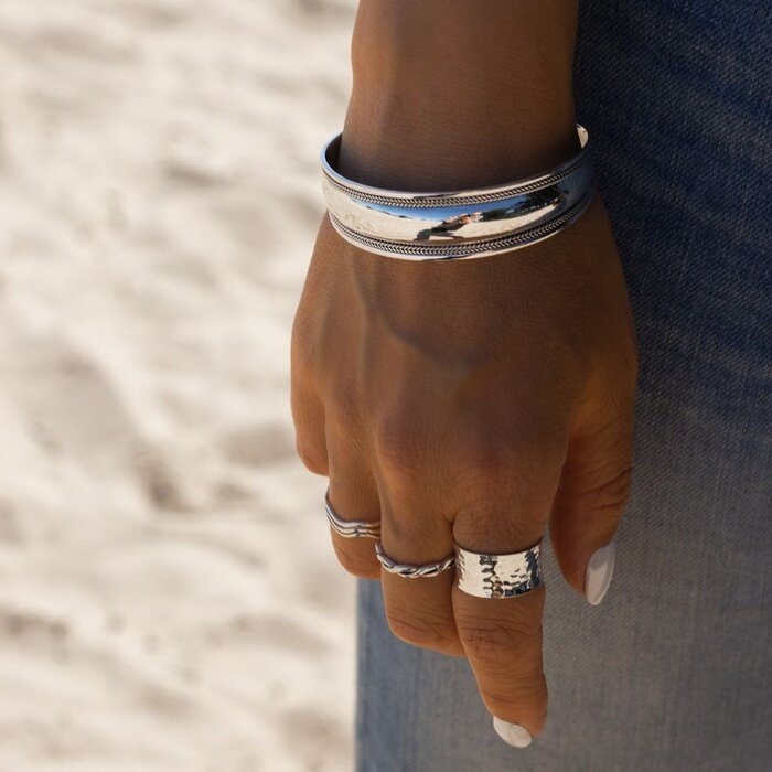 Hammered ring - 925 zilver