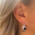 Oorbellen Vibe Black - 925 zilver