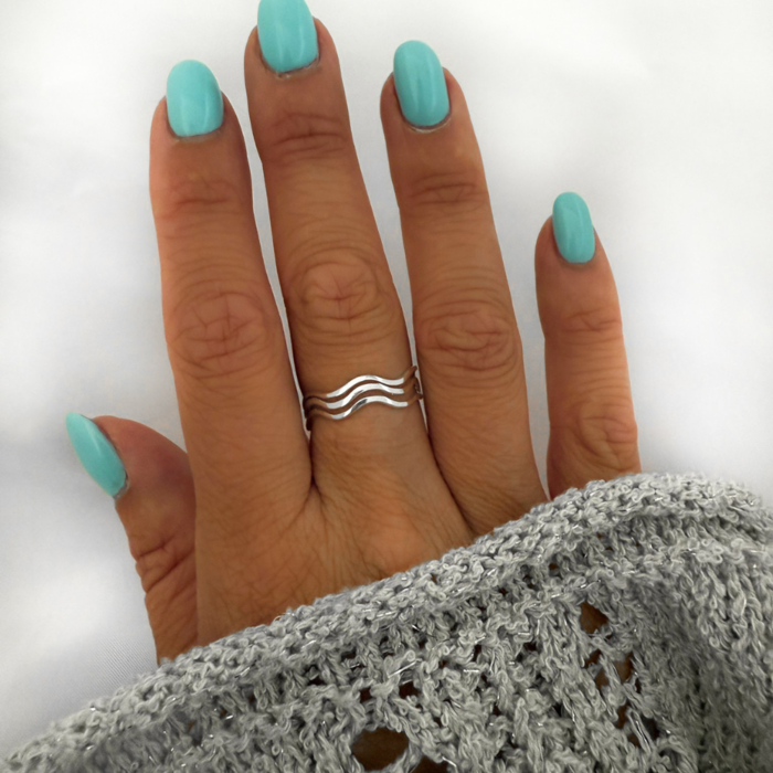 Ring Triple Wave - 925 zilver
