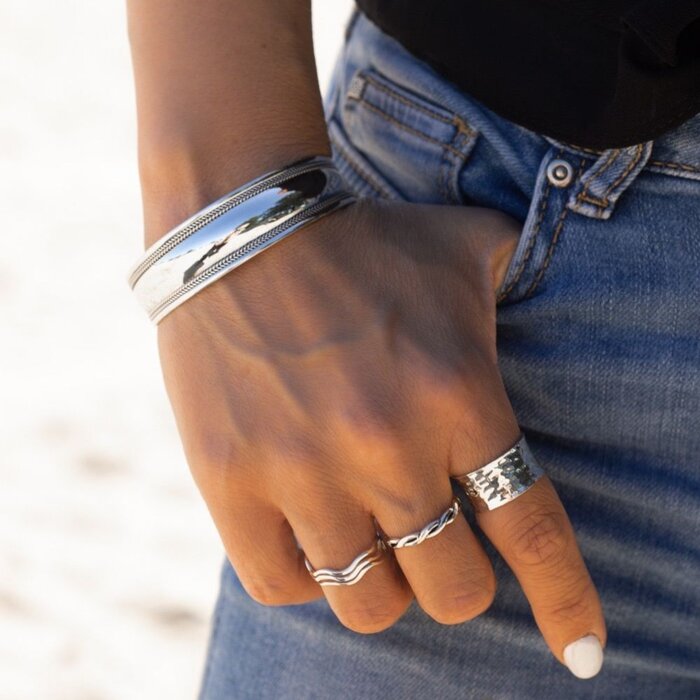 Ring Triple Wave - 925 zilver