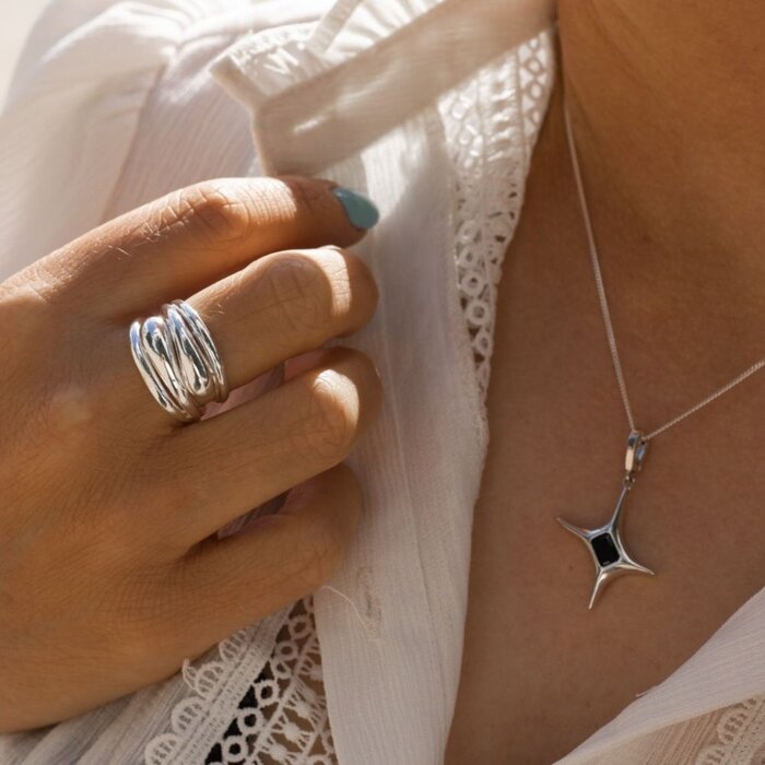 Shadow Star ketting - 925 zilver