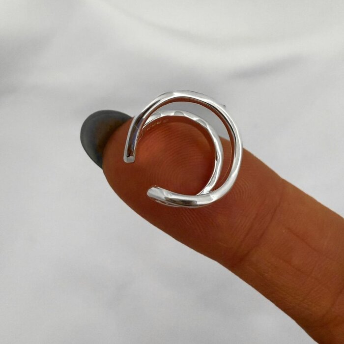 Wild Edge earcuff - 925 zilver