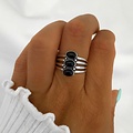 Ring Seda Onyx - 925 zilver