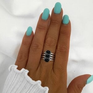 Ring Seda Onyx - 925 zilver