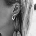 Edge Star oorknopjes - 925 zilver