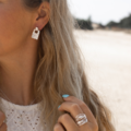 Terra oorbellen - 925 zilver