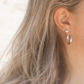 Edge Star oorknopjes - 925 zilver