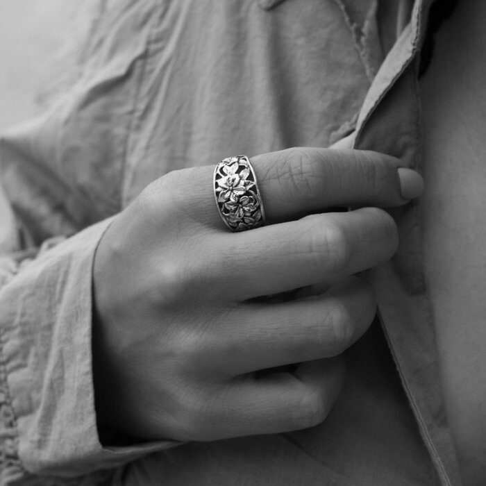 Boho ring Indah - 925 zilver