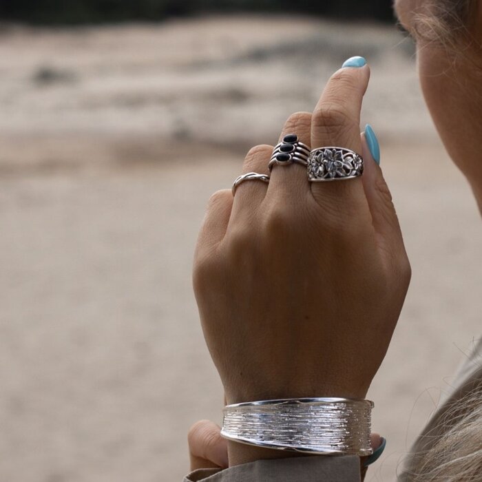 Boho ring Indah - 925 zilver