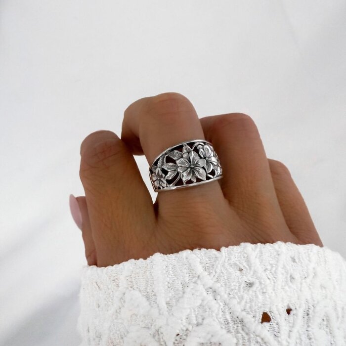 Boho ring Indah - 925 zilver