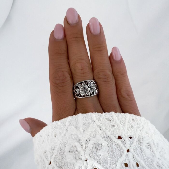 Boho ring Indah - 925 zilver