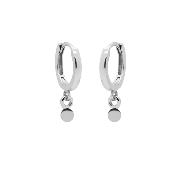 Oorringen Disc - 925 zilver