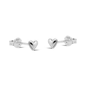 Amour oorknopjes - 925 zilver