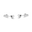 Amour oorknopjes - 925 zilver