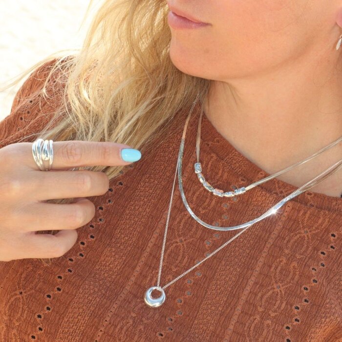 River Flow ketting - 925 zilver