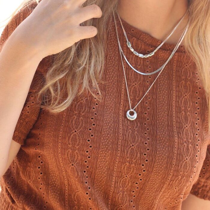 River Flow ketting - 925 zilver