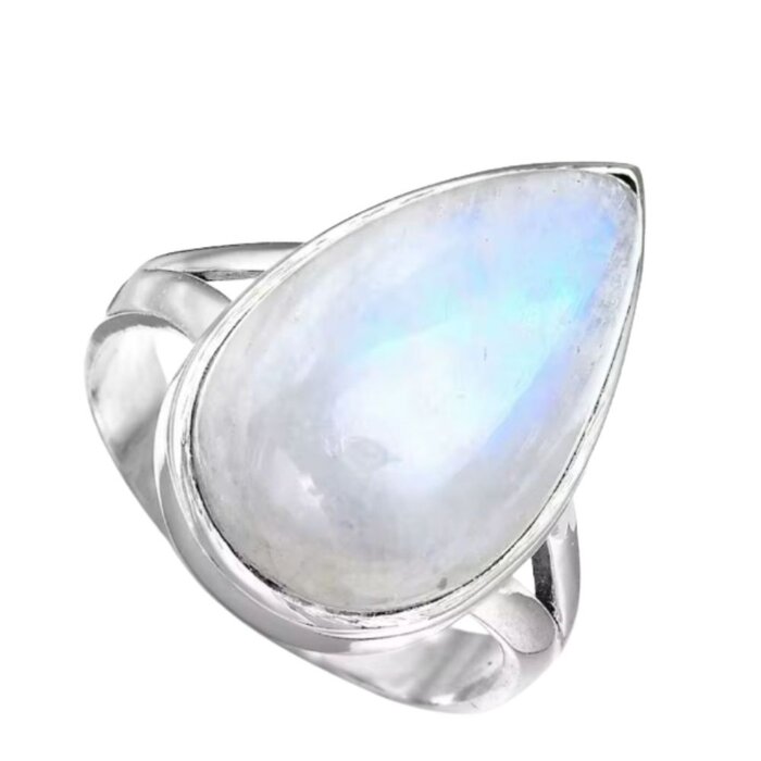 Moonlight Drop ring - 925 zilver