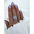 Moonlight Feather ring - 925 zilver