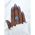 Moonlight Feather ring - 925 zilver