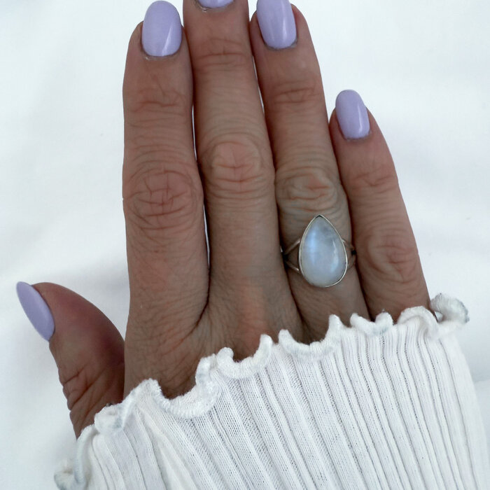 Moonlight Drop ring - 925 zilver