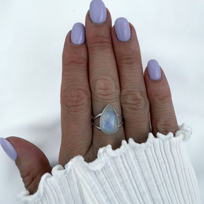 Moonlight Drop ring - 925 zilver