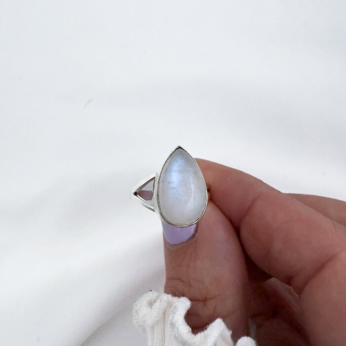 Moonlight Drop ring - 925 zilver