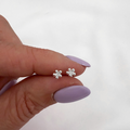 Petal studs - 952 zilver