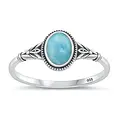 Isla Larimar ring - 925 zilver