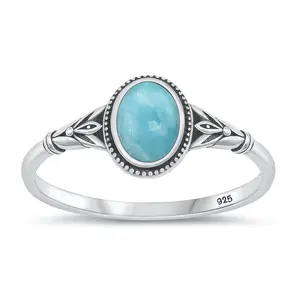 Isla Larimar ring - 925 zilver