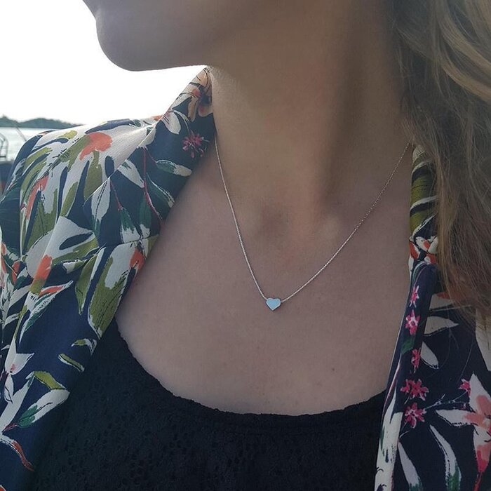 Heart necklace - 925 zilver