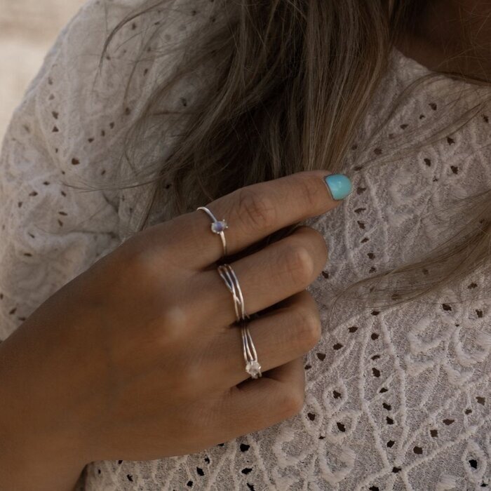 Aylin Moonstone ring - 925 zilver